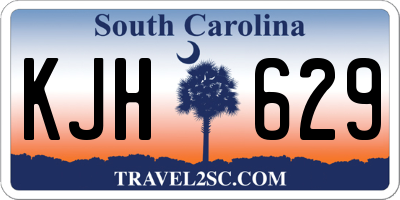 SC license plate KJH629
