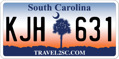 SC license plate KJH631