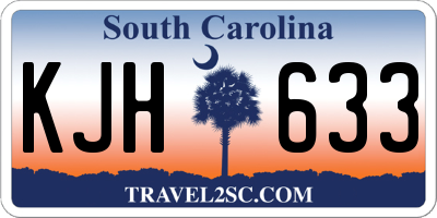 SC license plate KJH633