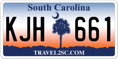 SC license plate KJH661
