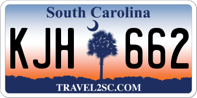 SC license plate KJH662
