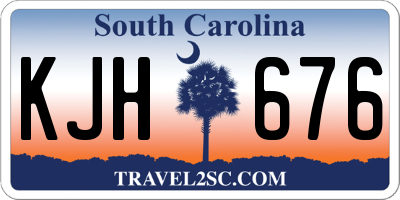 SC license plate KJH676