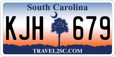 SC license plate KJH679