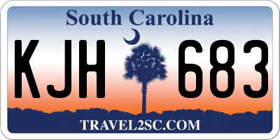 SC license plate KJH683