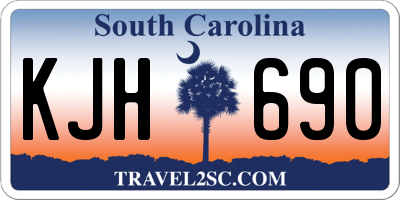 SC license plate KJH690