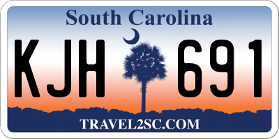 SC license plate KJH691