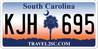SC license plate KJH695