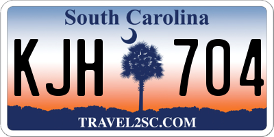 SC license plate KJH704