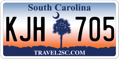SC license plate KJH705