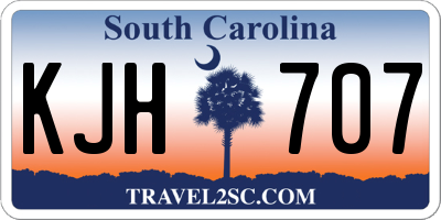 SC license plate KJH707