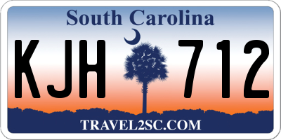 SC license plate KJH712