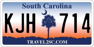 SC license plate KJH714