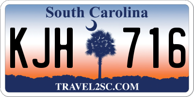 SC license plate KJH716