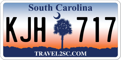 SC license plate KJH717