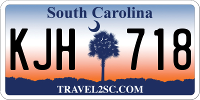 SC license plate KJH718