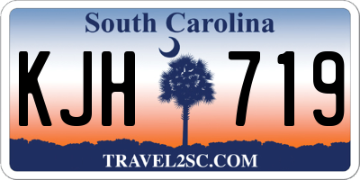 SC license plate KJH719