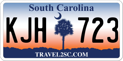 SC license plate KJH723