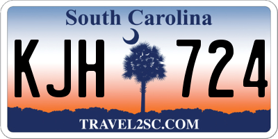 SC license plate KJH724