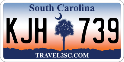 SC license plate KJH739