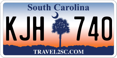 SC license plate KJH740