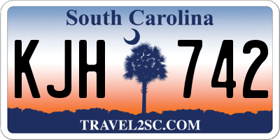 SC license plate KJH742