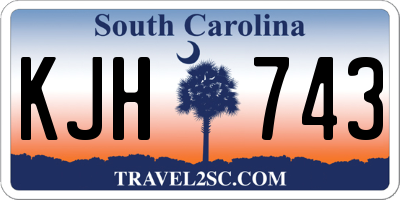 SC license plate KJH743
