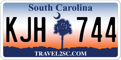 SC license plate KJH744