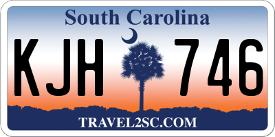 SC license plate KJH746
