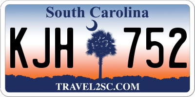 SC license plate KJH752