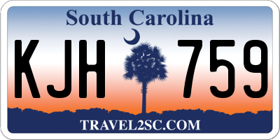 SC license plate KJH759