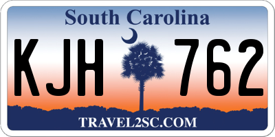 SC license plate KJH762