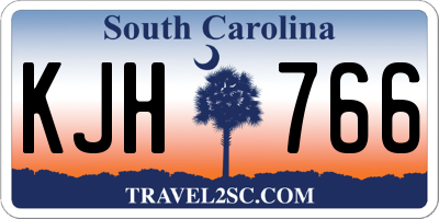 SC license plate KJH766