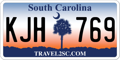 SC license plate KJH769
