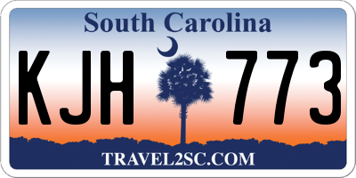 SC license plate KJH773