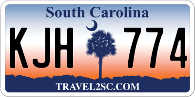 SC license plate KJH774
