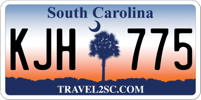 SC license plate KJH775