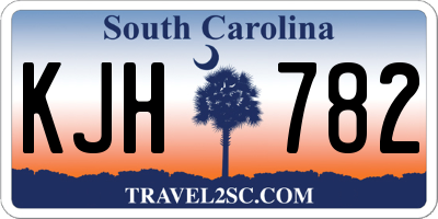 SC license plate KJH782