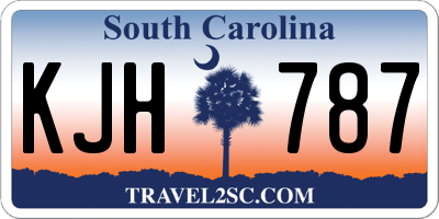 SC license plate KJH787
