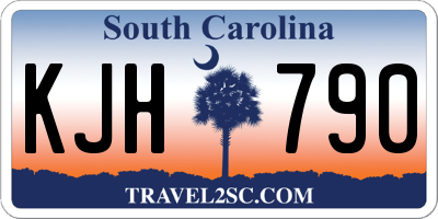SC license plate KJH790