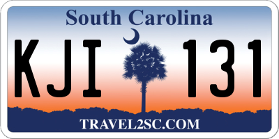 SC license plate KJI131