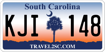 SC license plate KJI148