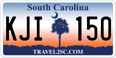 SC license plate KJI150