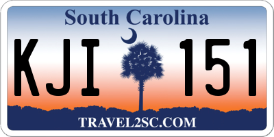 SC license plate KJI151