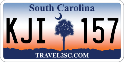SC license plate KJI157