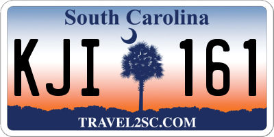 SC license plate KJI161