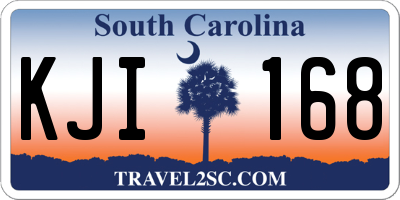 SC license plate KJI168