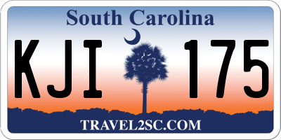 SC license plate KJI175