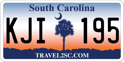 SC license plate KJI195