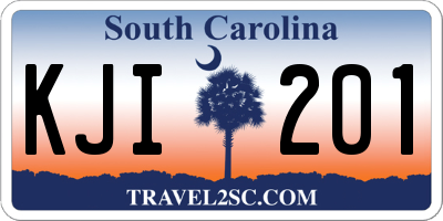 SC license plate KJI201