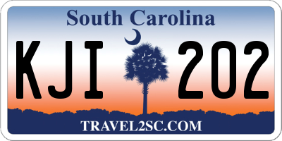 SC license plate KJI202